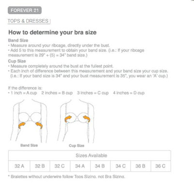 Bra Sizes Chart With Pictures