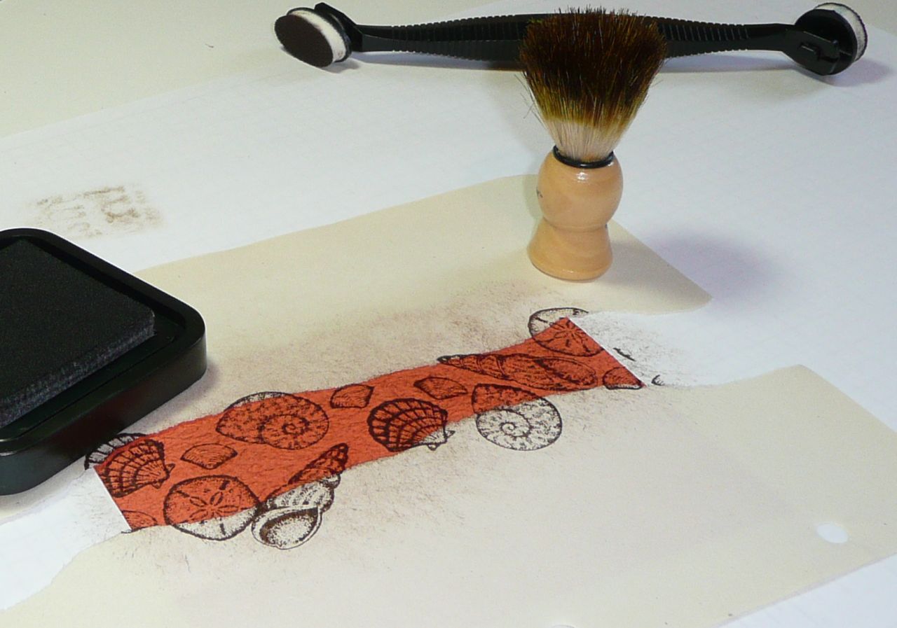 Lift Bridge Cards and Crafts Tutorial how to mask with paper and