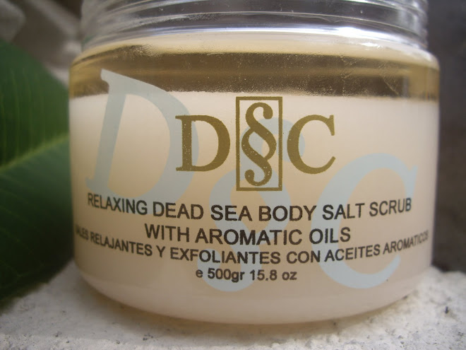 RELAXING DEAD SEA BODY SALT SCRUB WITH AROMATIC OILS.  500 GRAMS (15.8 OZ.) MADE IN ISRAEL.
