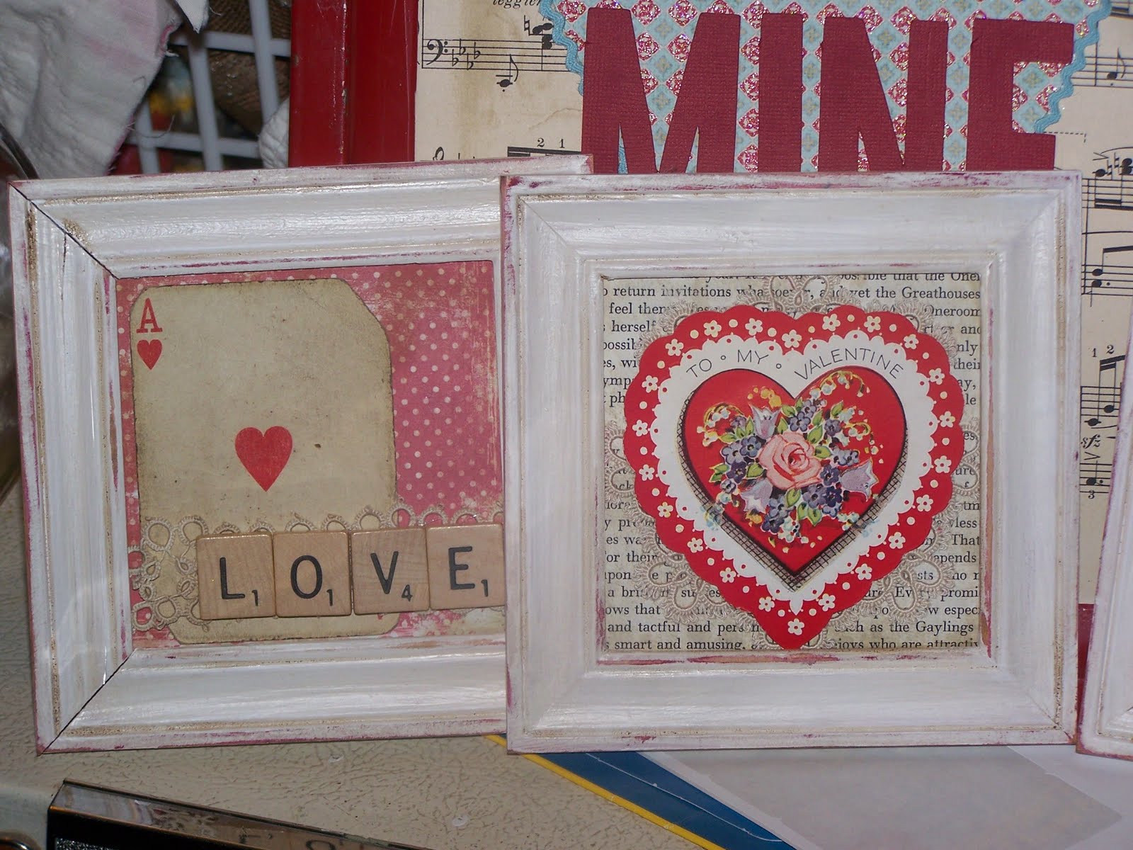 The Farmer's Wife Some Valentines & Decoupage