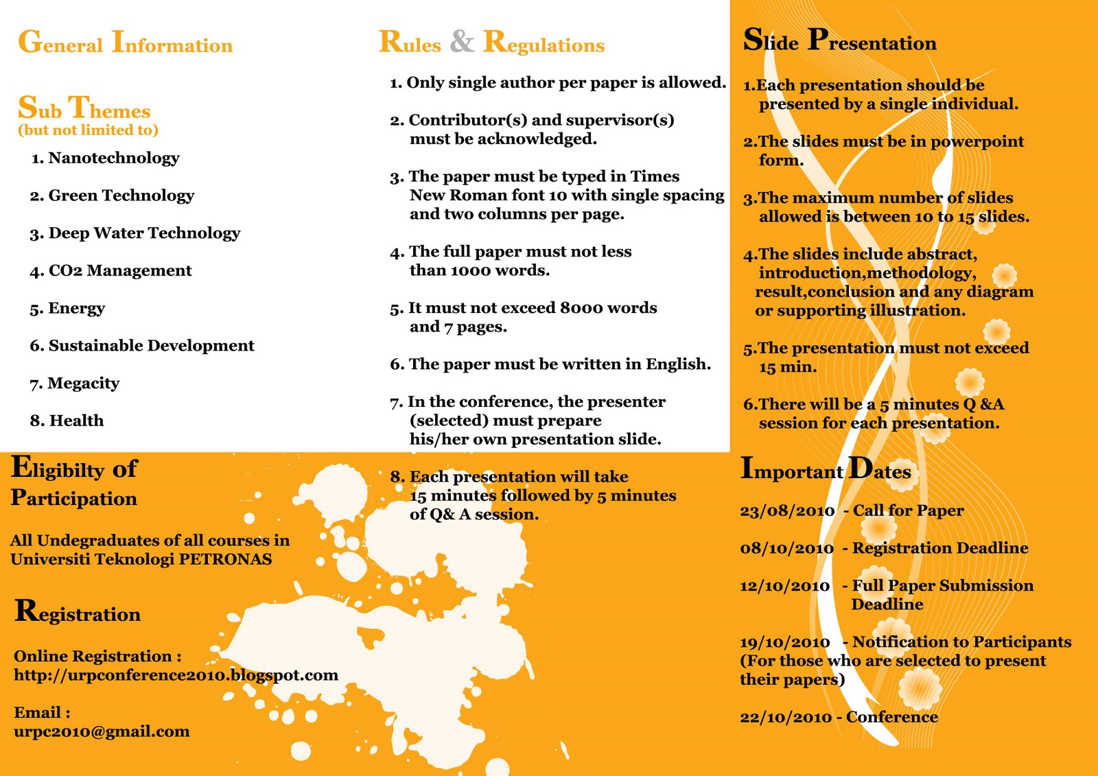 program pamphlets