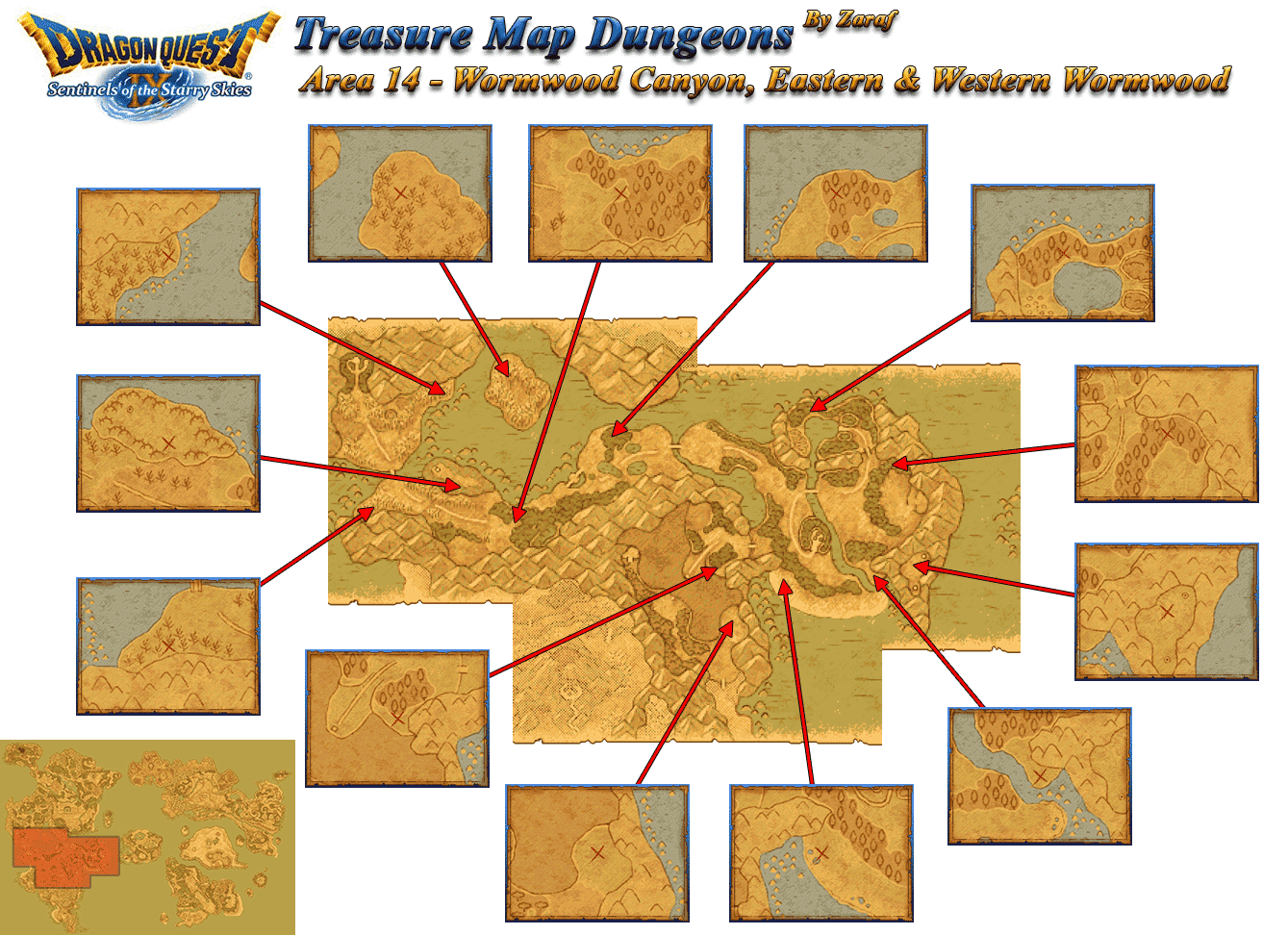 Dragon Quest 9 Grotto Maps