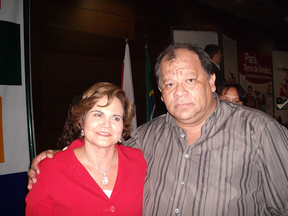 Eu e a Ex-Governadora Ana Júlia Carepa no Hangar