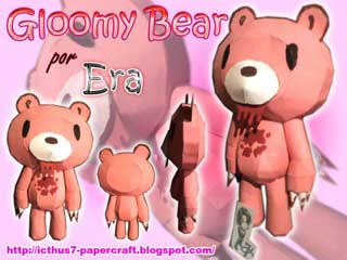 Gloomy Bear Papercraft