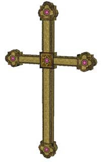 Gold Cross Papercraft