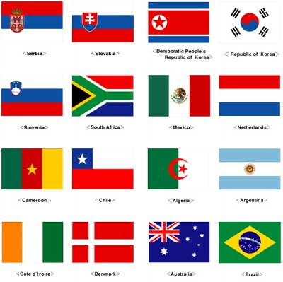 2010 FIFA World Cup Paper Flags