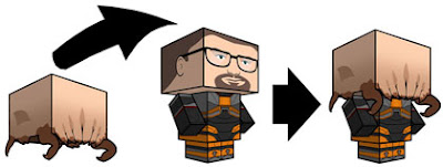 Half-Life Gordon Freeman Papercraft