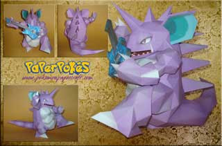 Pokemon Nidoking Papercraft