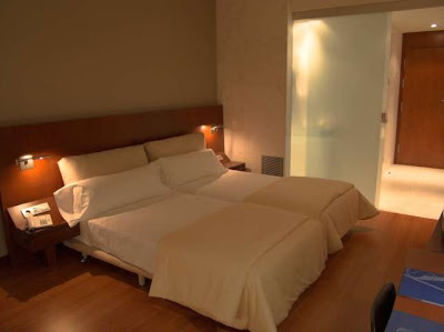 una de las habitaciones del Hotel Solvasa Barcelona
