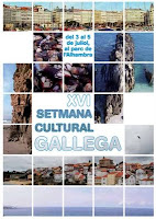 cartel de la semana cultural gallega en l'Hospitalet de Llobregat