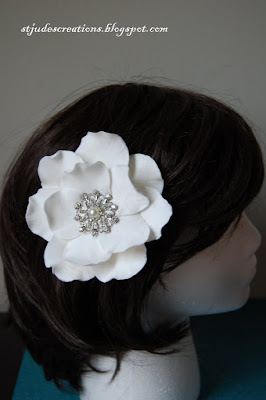 bridal hair flower