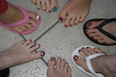 Womens big feet pics Polk dot bikini