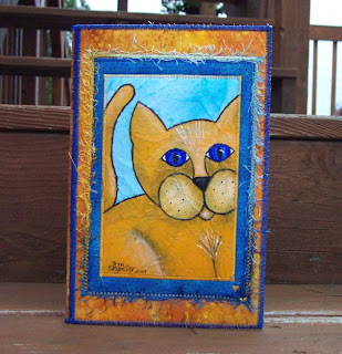 kitty cat notepad folder holder