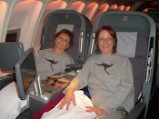 Donna and Pam Traveling to Australia