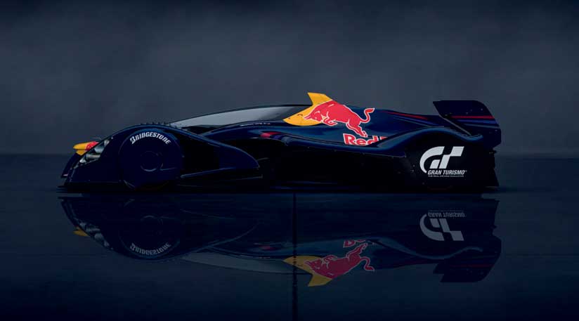 game's hero car the ultimate track racer designed by Red Bull and GT