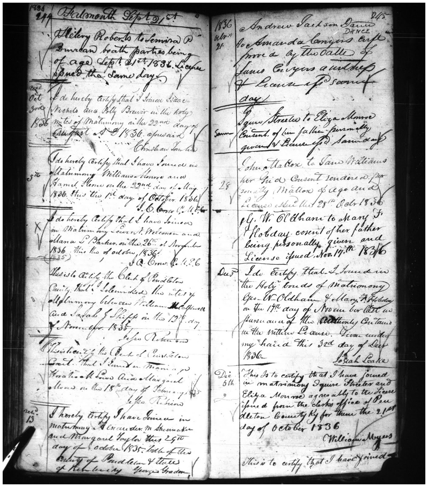 1 pendleton county kentucky clerk of the county court marriage records 1799 1962 microfilm publication 24 reels salt lake city filmed by the 1 pendleton county kentucky clerk of the county court marriage records 1799 1962 microfilm publication 24 reels salt lake city filmed by the