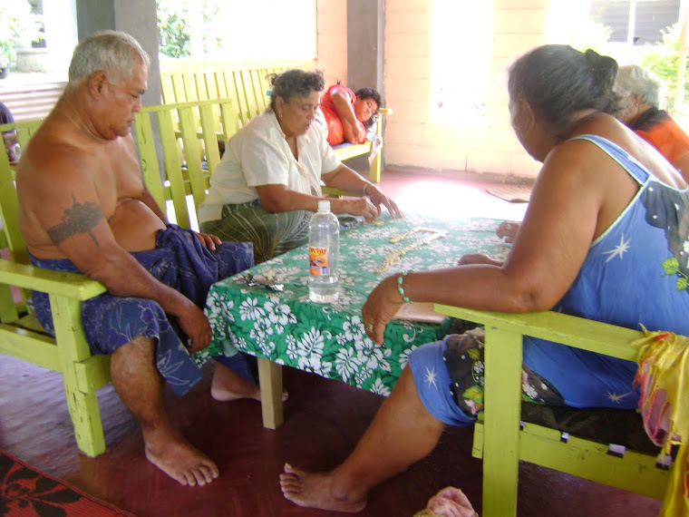 Samoans love to play Dominos
