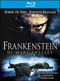 Copertina di Frankestein di Mary Shelley in Blu-Ray