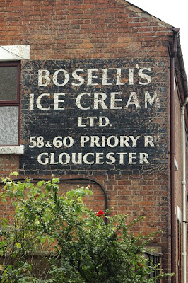 Boselli ice cream ghost sign Gloucester