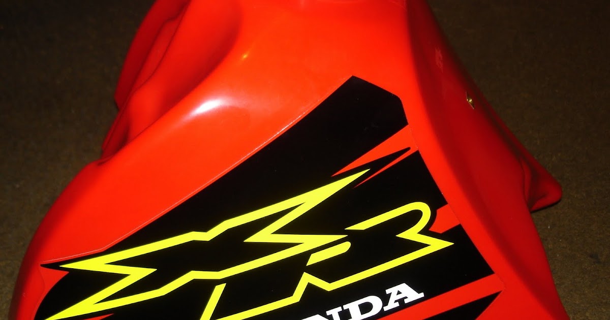 LIFE Fotos tanque de nafta nuevo original Honda XR 600RY (2000). Honda XR600 gas tank pics