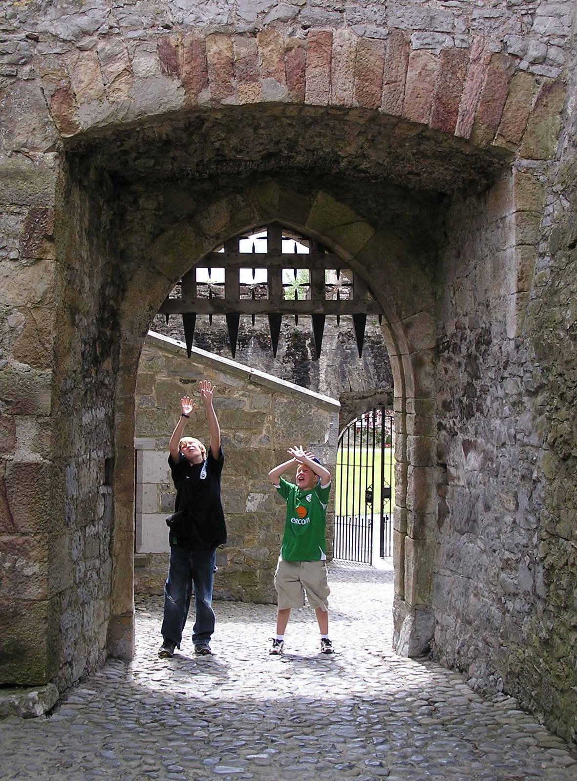 cahir castle portcullis or gate, tipperary, ireland