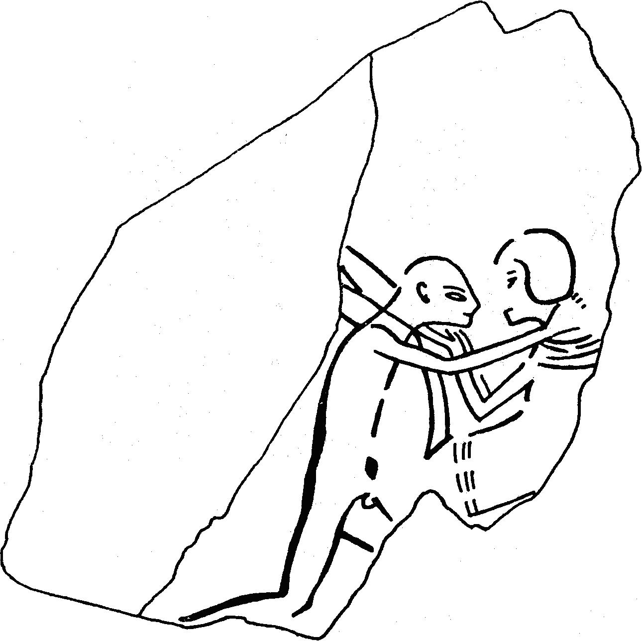 ¿cómo eran los egipcios en la cama? - Página 15 Figure+2.+Ostracon+no.+11198+in+the+Cairo+Museum+(omitting+illegible+hieratic+text).