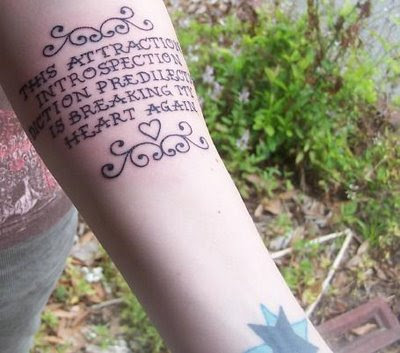 tattoo jordin sparks with lyrics. Your Tattoo is Fucking Pretentious