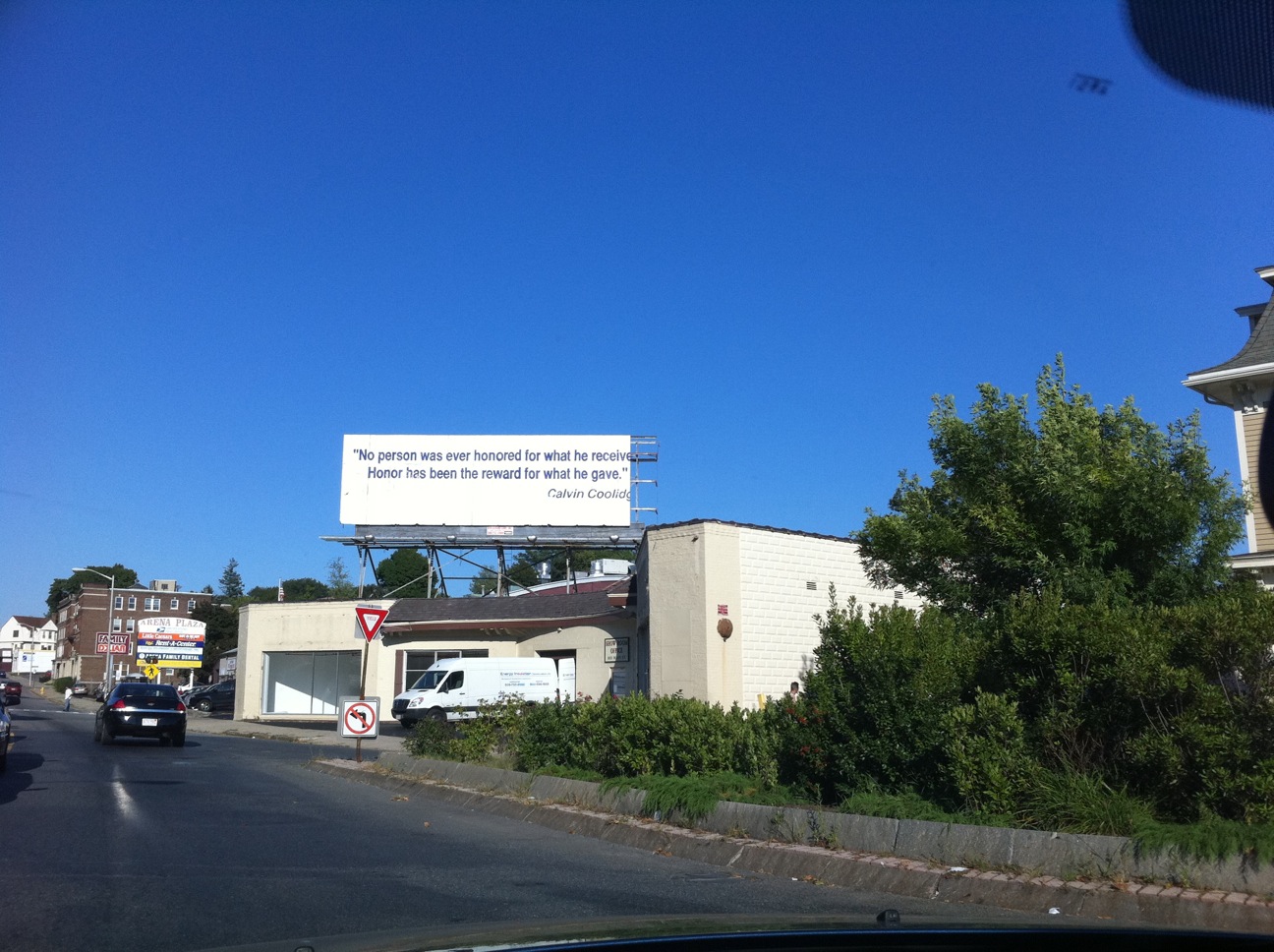 Seen in Worcester Calvin Coolidge Billboard ster Square