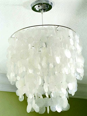 Valerie Paperie: DIY Faux Capiz Shell Chandelier