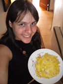 Una brasileña feliz y su tortilla :)