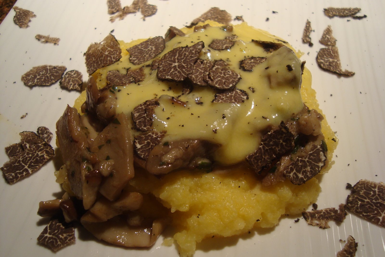 Ricette e Altro polenta e porcini con fonduta al tartufo