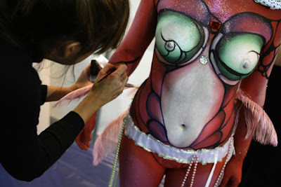 Body Painting Contest In Central Madrid