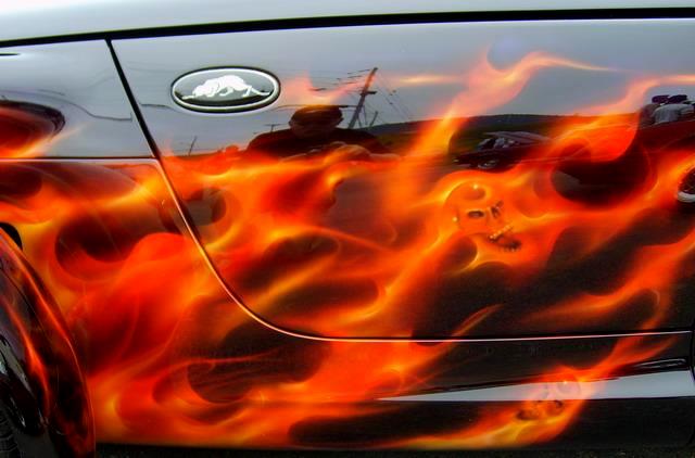 Extreme Car With Extreme Airbrush Technique