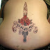 Sexy rose tattoo and dagger tattoos for breast girls