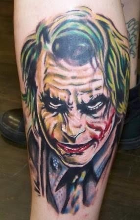 Joker Tattoo is tattoo from Batman's Movie, it is one character that Joker Tattoo is tattoo from Batman's Movie, it is one character that
