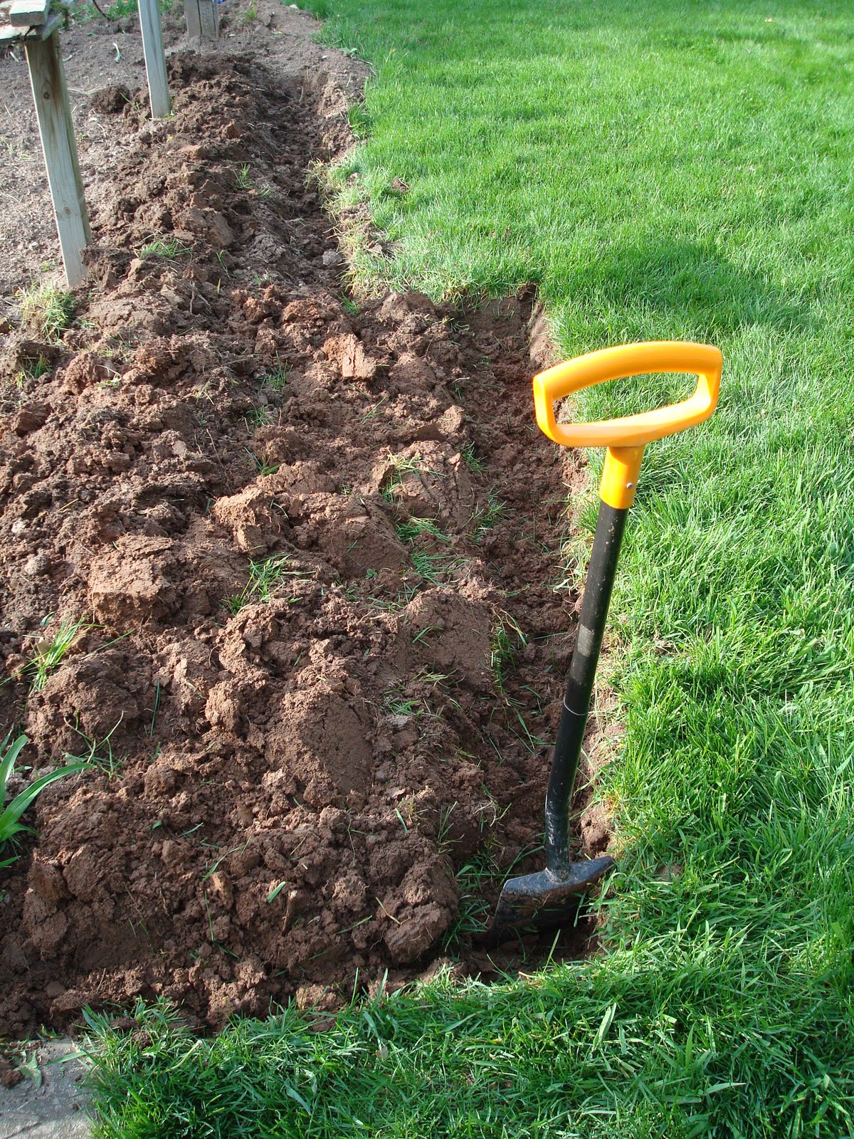 digging a garden