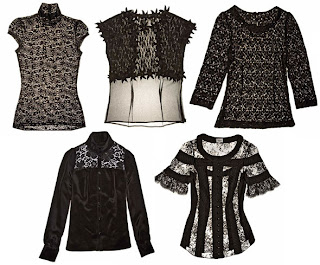 black lace tops