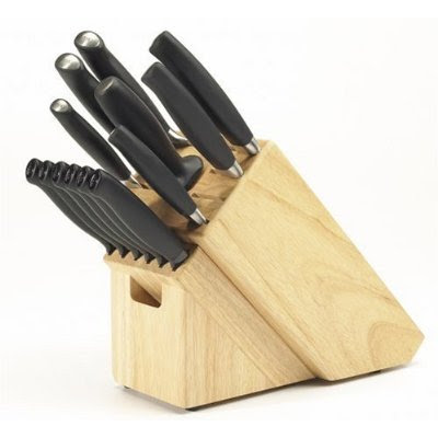 OXO 14 Piece Black Knife Block set
