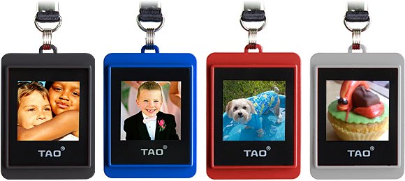 Multi colors of Tao digital photo keychain 
