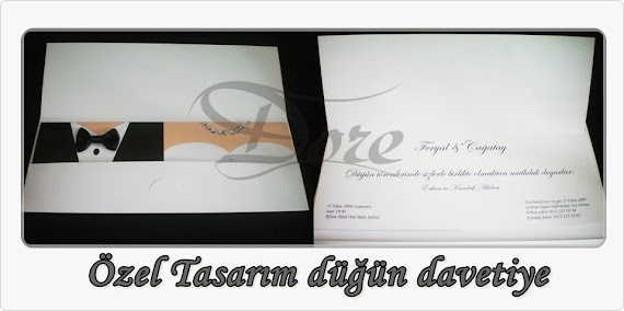Ozel Tasarim Dugun Davetiyesi