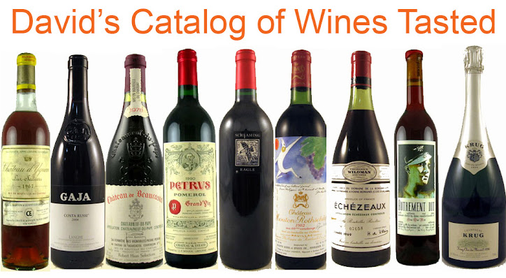 David's Catalog of Weekly Wines Tasted
