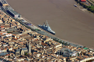 Bordeaux - vue aérienne croiseur Colbert