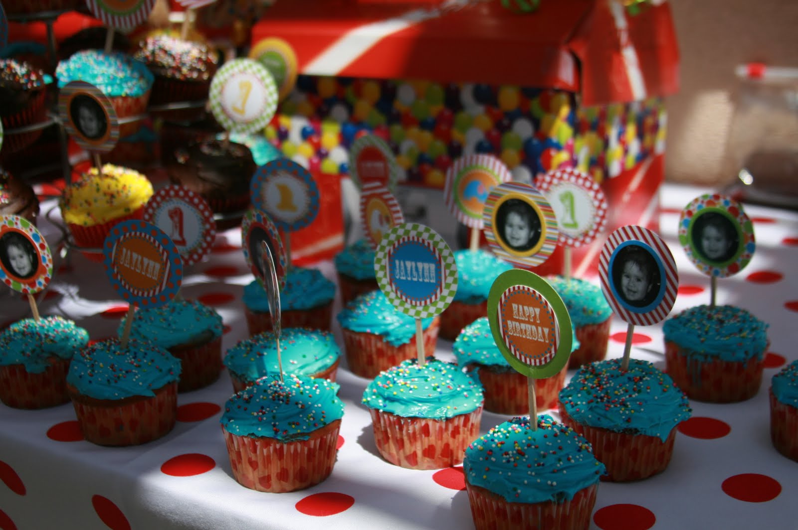 Carnival Themed Cupcakes