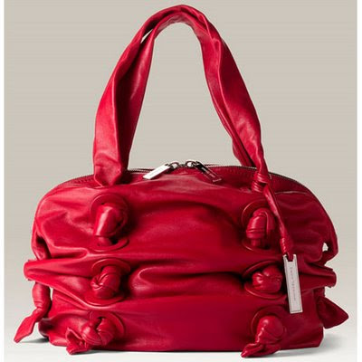 Michael Kors 'Zuma - Small' Red Leather Satchel