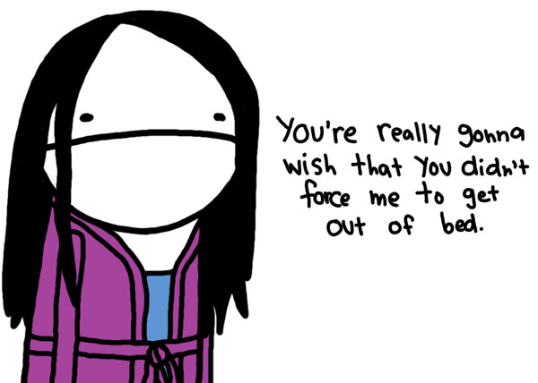 I often wake up really early,