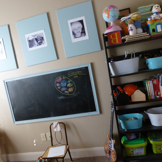 Inspiring Ideas with artist Jeanne Winters Playroom Chalkboard Tutorial