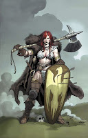 Red Sonja especial: La reina del yermo helado, portada de Frank Cho