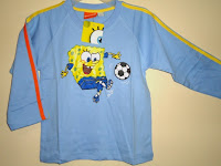  Kaos Spongebob Soccer Biru