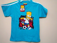  Baju Anak Branded,Kaos Simpsons Penalty Biru