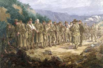 Silas executed this painting in London in about 1920 on commission for the Australian War Records Section Silas executed this painting in London in about 1920 on commission for the Australian War Records Section